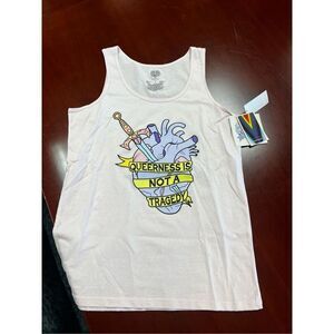 Abprallen X Target Queer Is Not A Tragedy Pink Tank Pride LGBTQ+ Sz S NWT